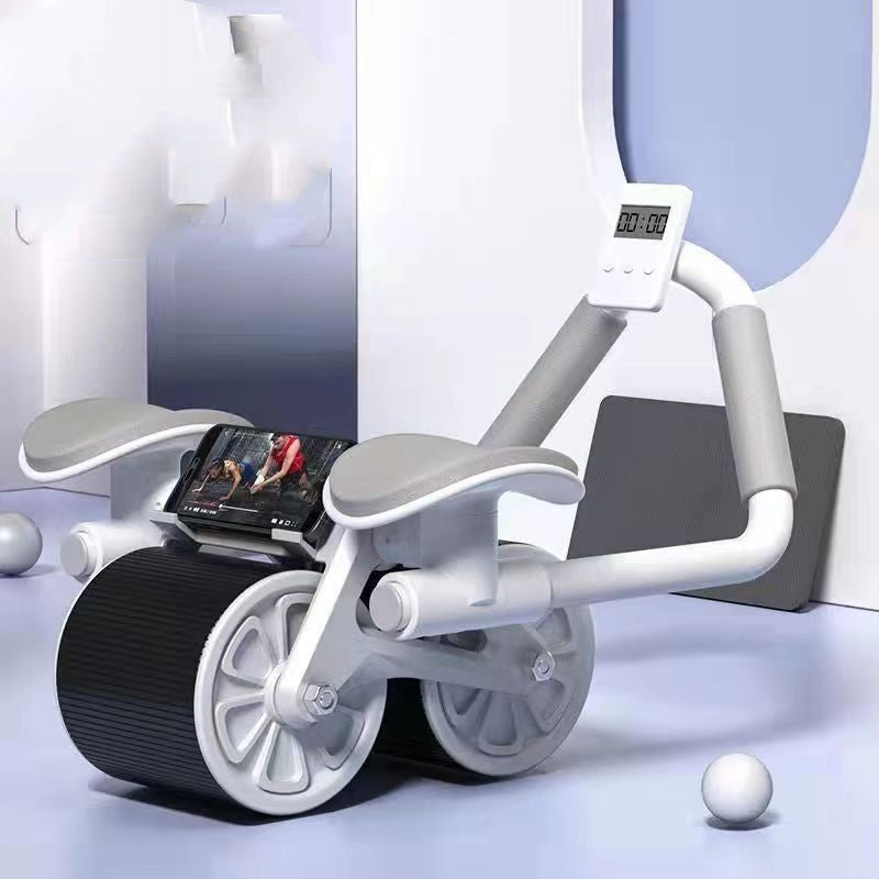 Rebound or assisted ab wheel