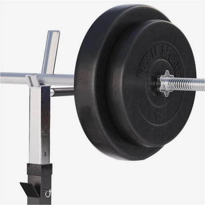 Hantelbank Mit Ablage Inkl, Langhantel Set Kunststoff 38/70/100 Kg