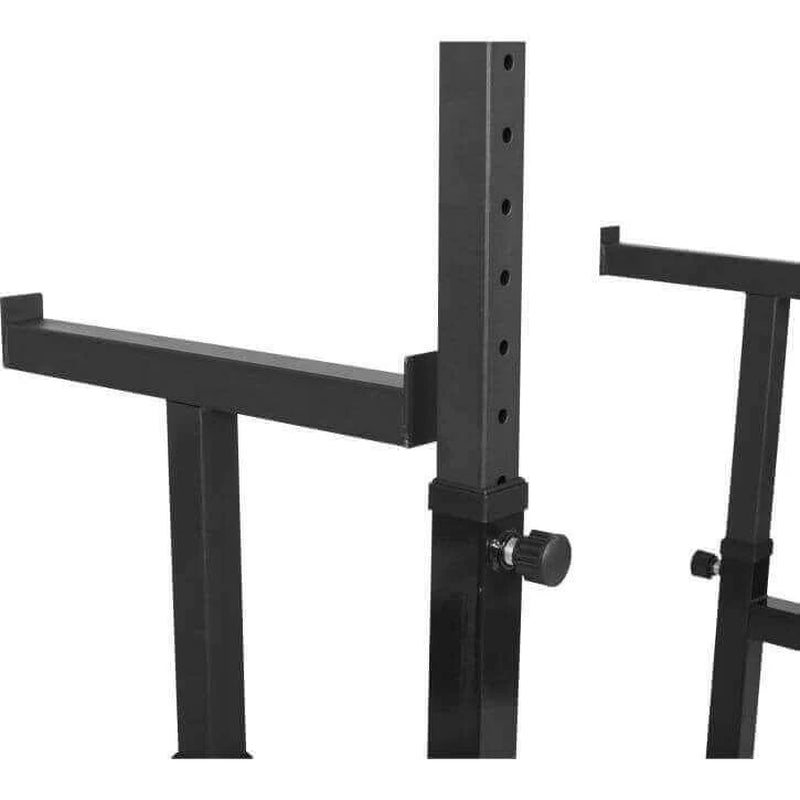 Squat Rack Verstellbar in Höhe Und Breite Inkl, Langhantel Set