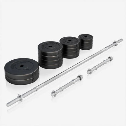 Hantelbank Mit Ablage Inkl, Langhantel Set Kunststoff 38/70/100 Kg