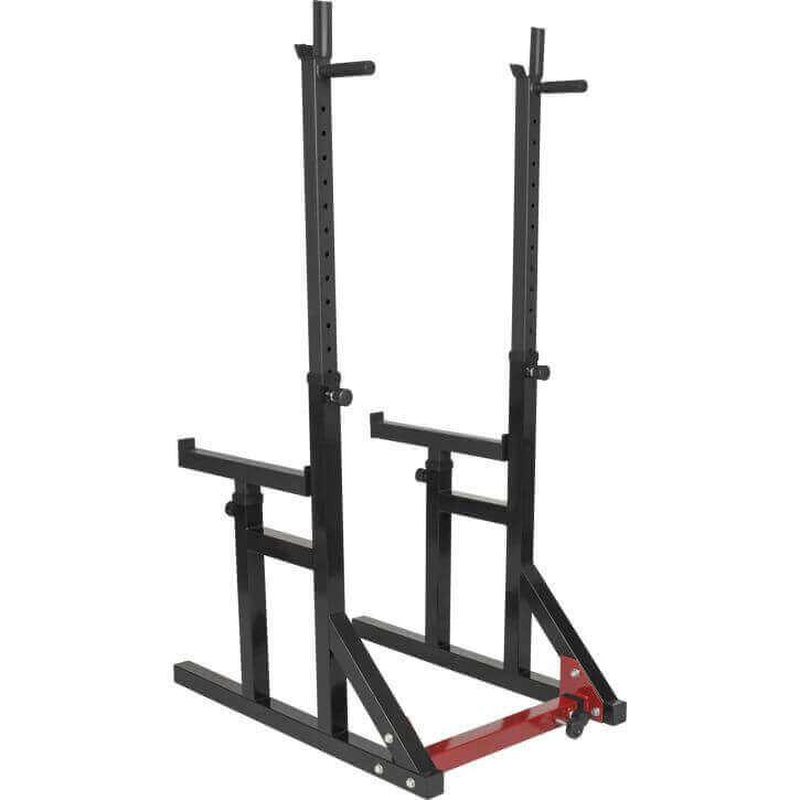Squat Rack Verstellbar in Höhe Und Breite Inkl, Langhantel Set