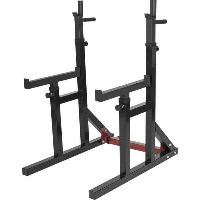 Squat Rack Verstellbar in Höhe Und Breite Inkl, Langhantel Set