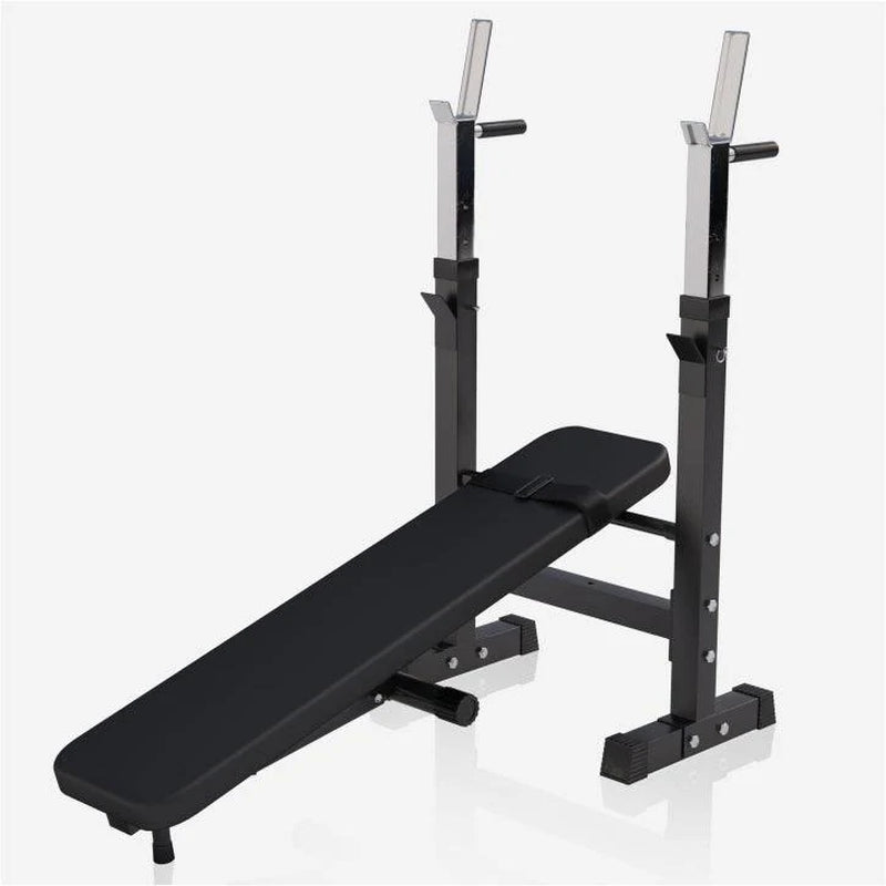 Hantelbank Mit Ablage Inkl, Langhantel Set Kunststoff 38/70/100 Kg