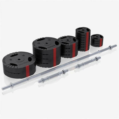 Langhantel Set Gripper Kunststoff 60 - 130 Kg Mit Sternverschlüssen