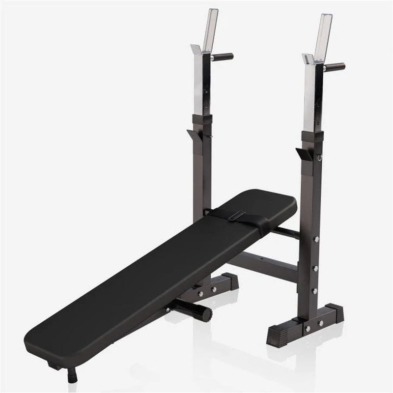 Hantelbank Mit Ablage Inkl, Langhantel Set Kunststoff 38/70/100 Kg