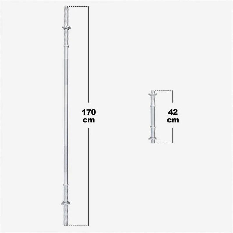 Langhantel Set Gripper Kunststoff 60 - 130 Kg Mit Sternverschlüssen