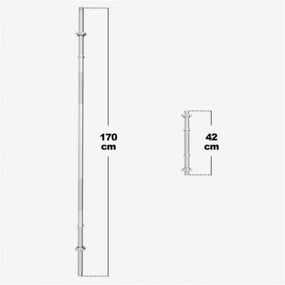 Langhantel Set Gripper Kunststoff 60 - 130 Kg Mit Sternverschlüssen