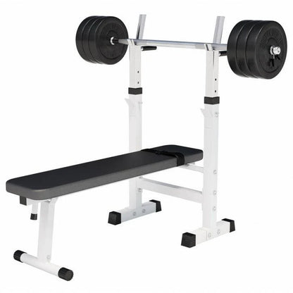 Hantelbank Mit Ablage Inkl, Langhantel Set Kunststoff 38/70/100 Kg