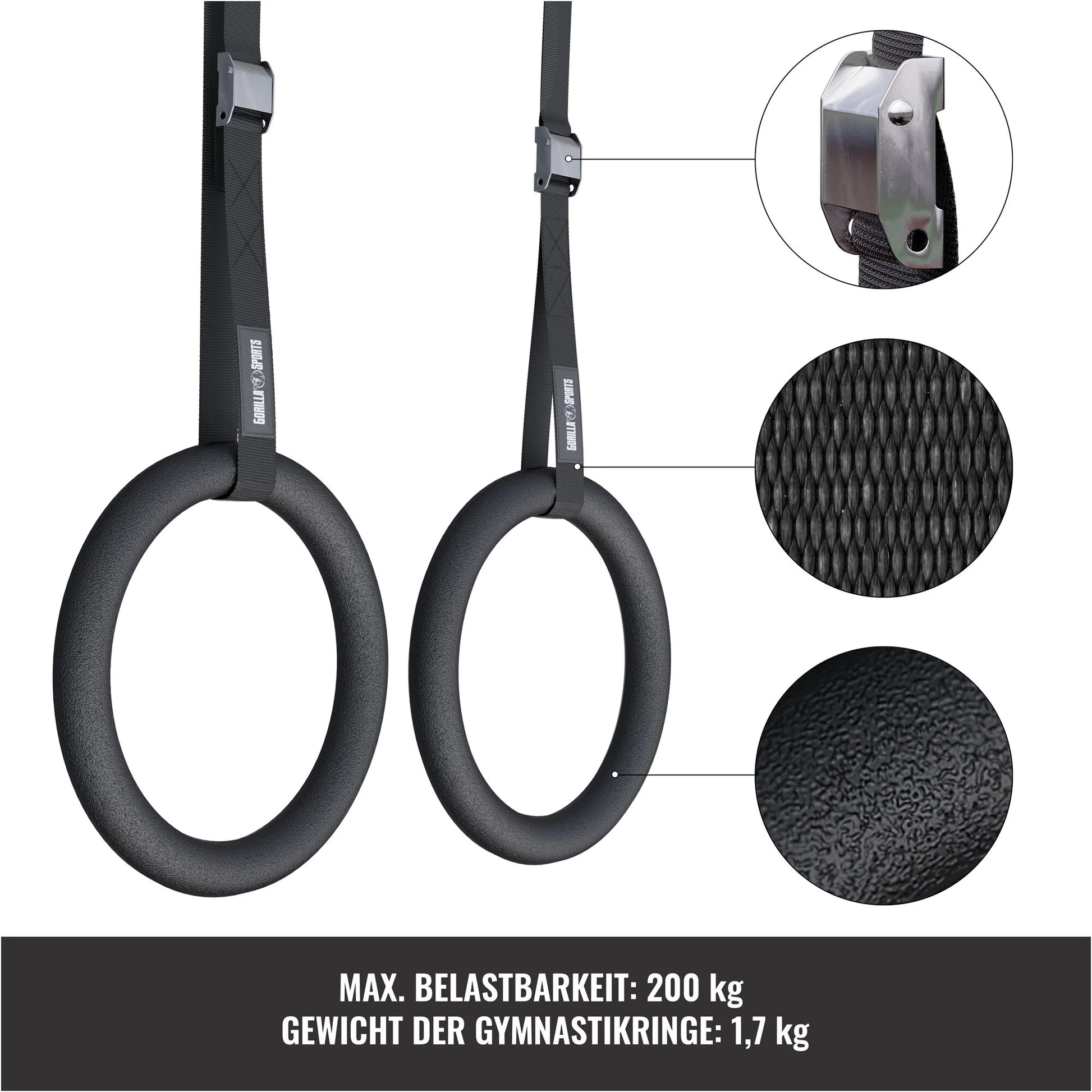 Turnringe Set Inkl, Nylongurte