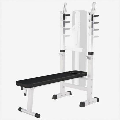 Hantelbank Mit Ablage Inkl, Langhantel Set Kunststoff 38/70/100 Kg