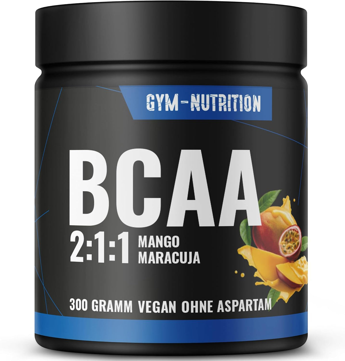 Entdecke unser hochdosiertes BCAA Pulver mit 13.000 mg pro Portion - Mango-Maracuja Geschmack | Vegan und perfekt für dein Training!