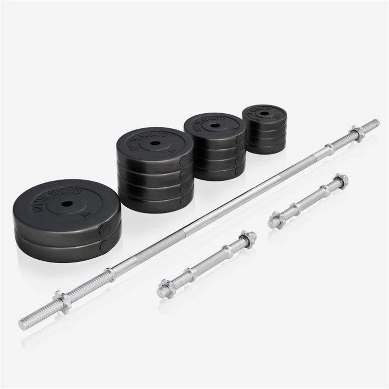 Hantelbank Mit Ablage Inkl, Langhantel Set Kunststoff 38/70/100 Kg