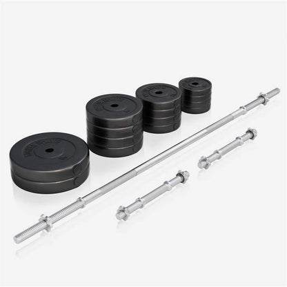 Hantelbank Mit Ablage Inkl, Langhantel Set Kunststoff 38/70/100 Kg