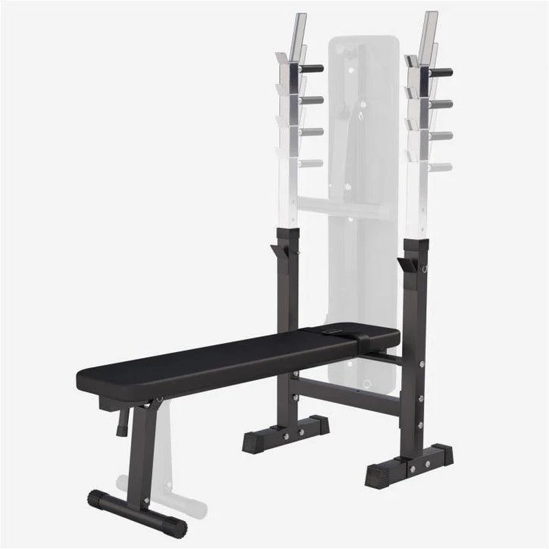 Hantelbank Mit Ablage Inkl, Langhantel Set Kunststoff 38/70/100 Kg