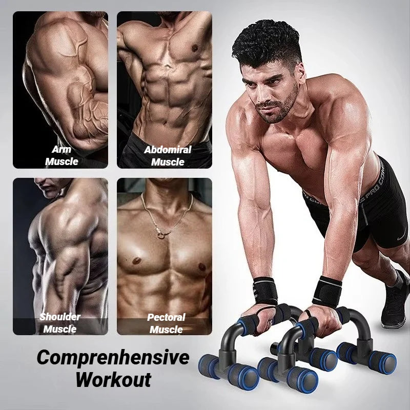 Elevate Your Workout with Our Non-Slip H-Shaped Push-Up Bars - Perfect for Strength Training at Home or Gym!