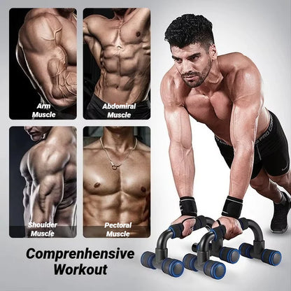 Elevate Your Workout with Our Non-Slip H-Shaped Push-Up Bars - Perfect for Strength Training at Home or Gym!
