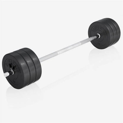 Hantelbank Mit Ablage Inkl, Langhantel Set Kunststoff 38/70/100 Kg