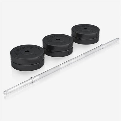 Hantelbank Mit Ablage Inkl, Langhantel Set Kunststoff 38/70/100 Kg
