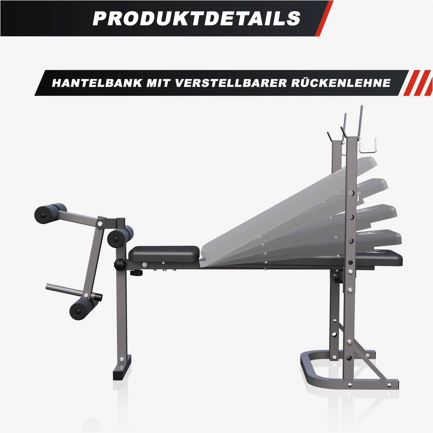 Schrägbank E-Series Mit Ablage Inkl, Beinstrecker