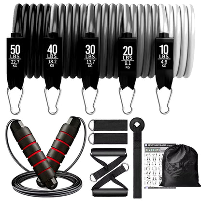 Ultimate Resistance Bands Set for Total Body Workouts - Includes Door Anchor and Ankle Straps for Enhanced Strength Training and Physical Therapy