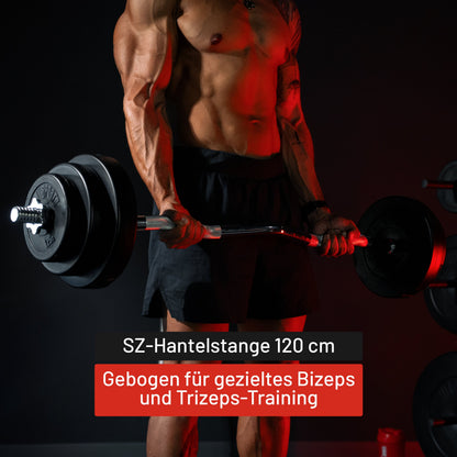 Sz-Hantelstange 120 Cm Mit Sternverschlüssen