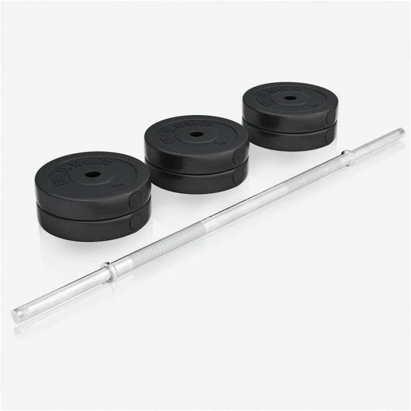 Hantelbank Mit Ablage Inkl, Langhantel Set Kunststoff 38/70/100 Kg