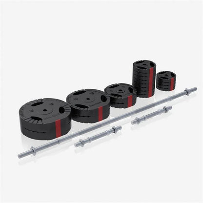 Langhantel Set Gripper Kunststoff 60 - 130 Kg Mit Sternverschlüssen