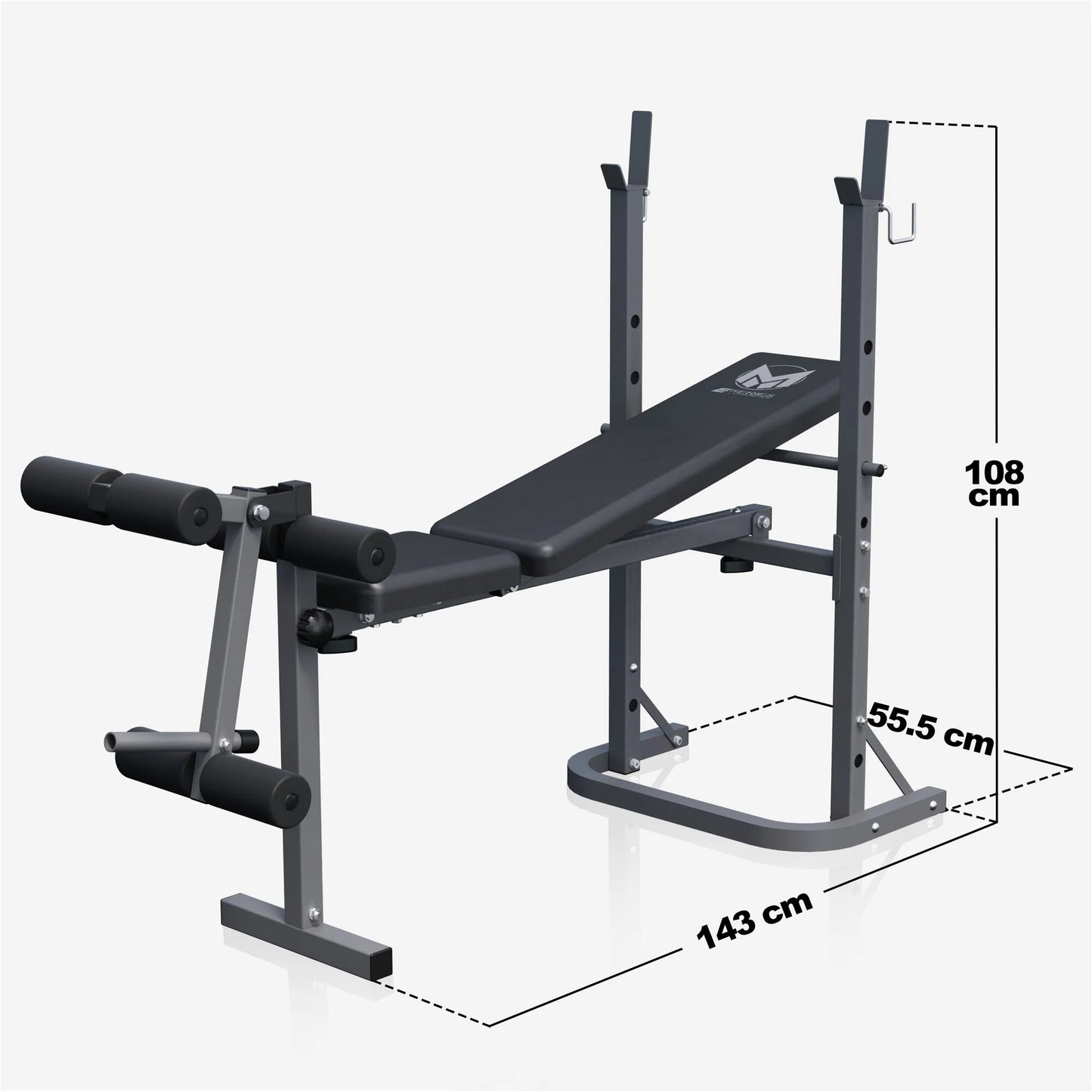 Schrägbank E-Series Mit Ablage Inkl, Beinstrecker