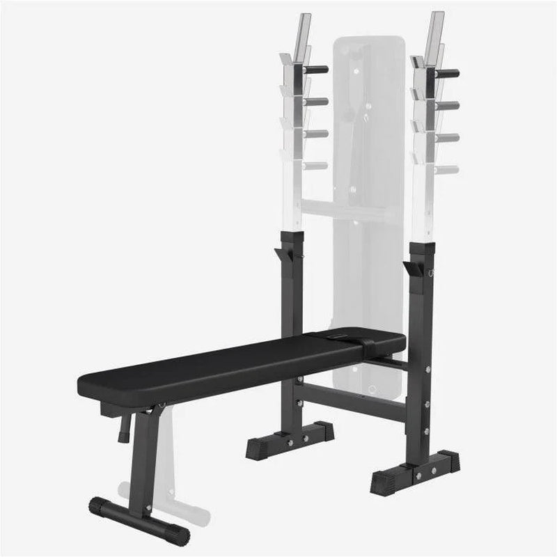 Hantelbank Mit Ablage Inkl, Langhantel Set Kunststoff 38/70/100 Kg