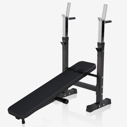 Hantelbank Mit Ablage Inkl, Langhantel Set Kunststoff 38/70/100 Kg