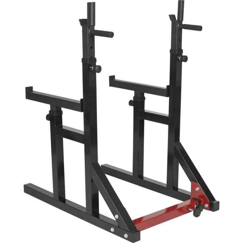 Squat Rack Verstellbar in Höhe Und Breite Inkl, Langhantel Set